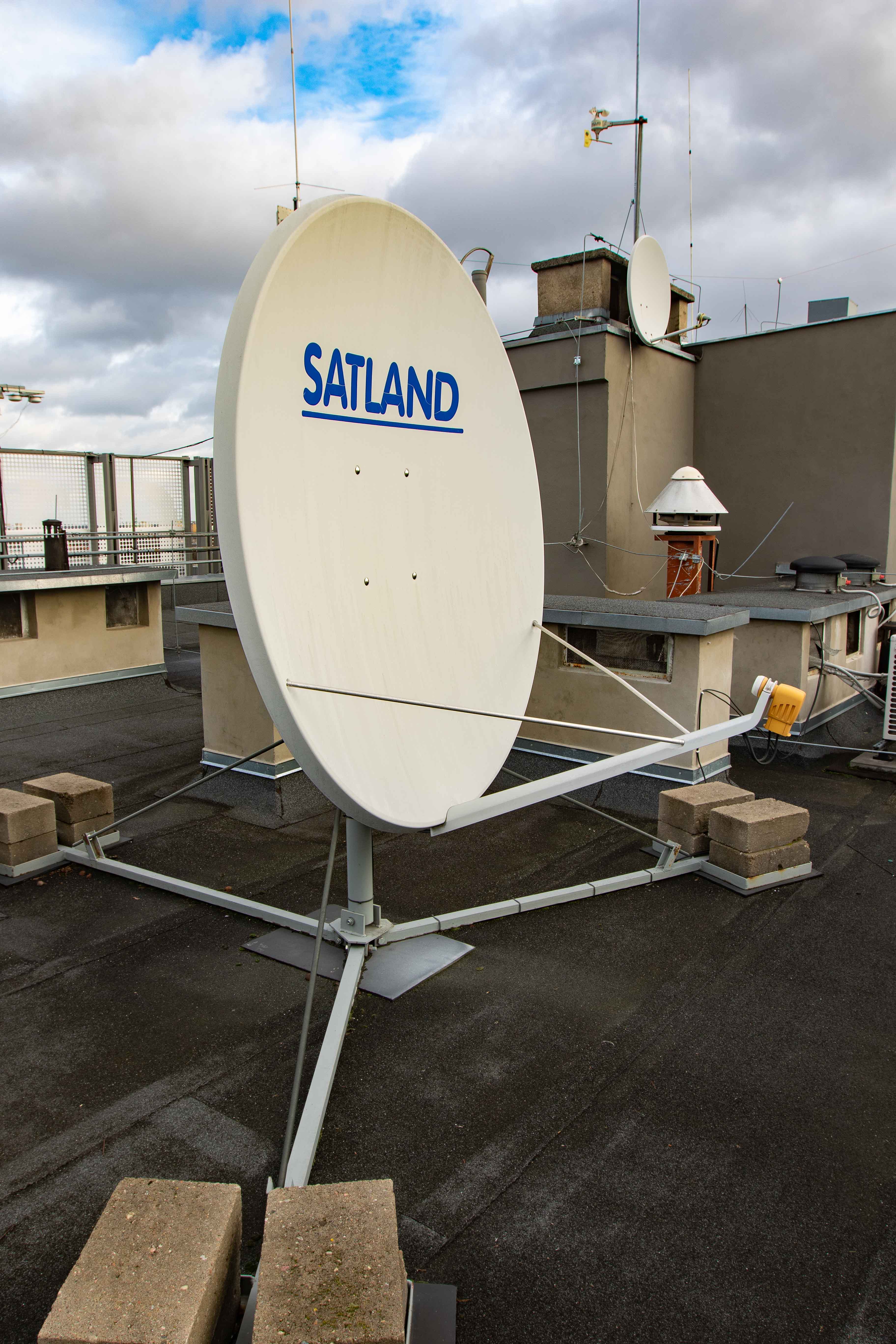 This fixed, 1.8m parabolic is another system installed at ETI faculty.